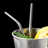 OKGD 25 Piece Set Stainless Steel Straws Ultra Long 10.5