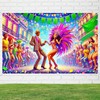 BlissYard Festival Carnival Banner Mardi Gras Party Backdrop Masquerade Photoshoot