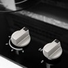 Bruafsir Stoves Cooker Knobs,Oven Knob 6pcs,Zinc alloy 6mm Universal Silver