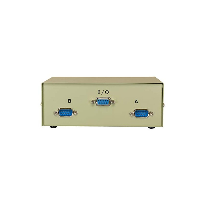 Cable Leader DB9 Manual Data Switch Box (2-Way, AB Male)