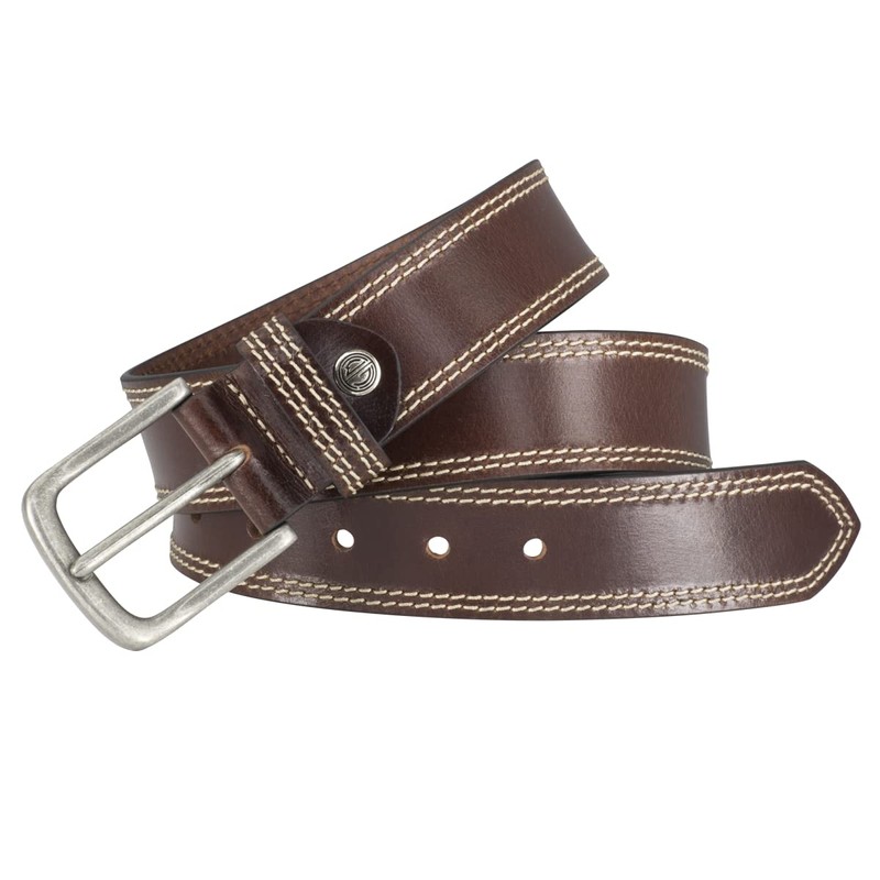LINDENMANN Men's Leather Belt, Jeans Belt, 35 mm Wide, Belt