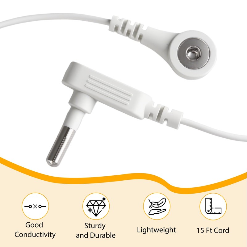 Universal Grounding Cord Cable with Standard UK Plug for Home