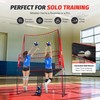 ZELUS Volleyball Training Net, Red 2