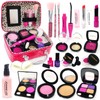 VBACALA Makeup Toy, Makeup Set, Girls, Colorless, Pretend Play, 21