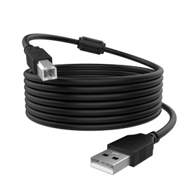 Zosvoses USB B MIDI Kabel für Instrumente, USB A zu Typ B Drucker Kabel Kabel kompatibel mit Klavier, Midi-Controller, Midi-Tastatur, Audio-Schnittstelle Aufzeichnung, Mikrofon und mehr, 3 m