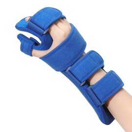 Fanwer Resting Hand Splint, Stroke Hand Therapy Equipment for Stroke Recovery Patients, Carpal Tunnel Syndrome, Arthritis, Tendinitis, Metacarpal Breaks