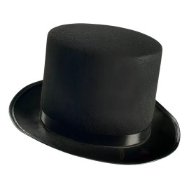 Bonete de Fieltro Negro para Adultos – Sombrero Catrín de 58 cm