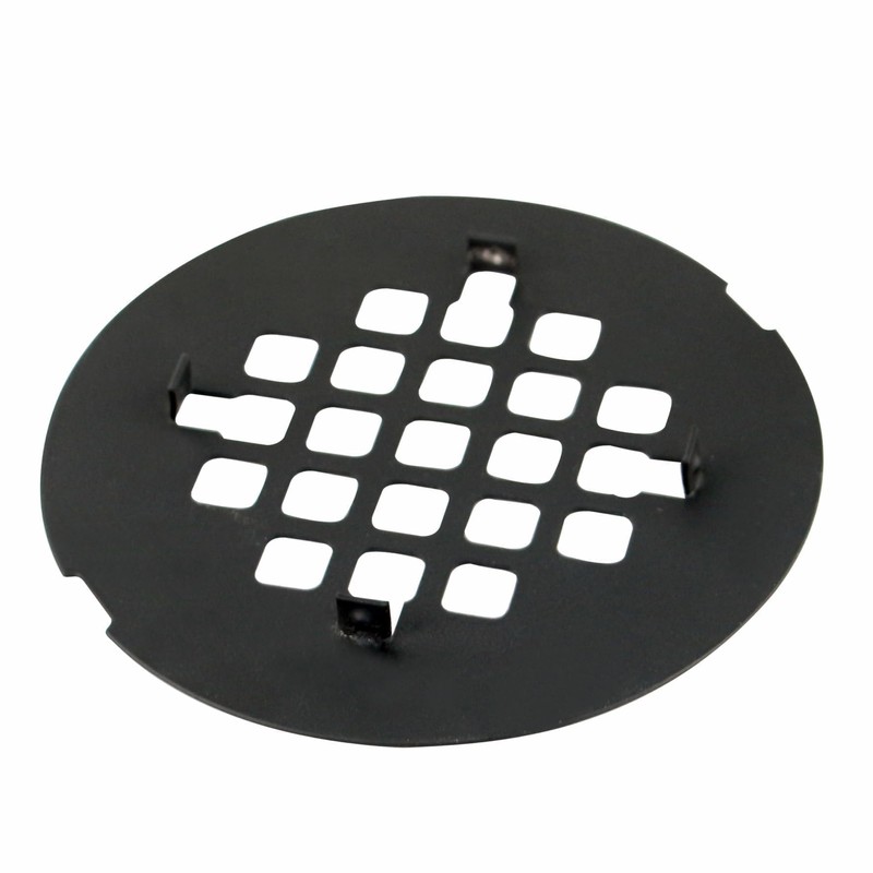 Matte Black Snap-in Shower Drain Cover Replacement, Welsan Stainless Steel
