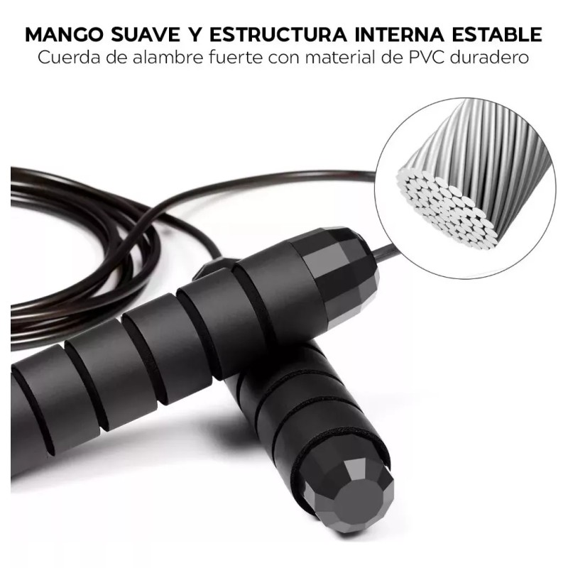 Maíz 5 Pzs Cuerda Saltar Ajustable Antideslizante Ejercicio Gym