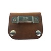 Leather Tape Measure Holder (Dark Brown w/Snaps)
