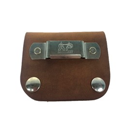 Leather Tape Measure Holder (Dark Brown w/Snaps)