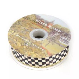 MacKenzie-Childs NEW MacKenzie - Childs Courtly Check 1" Ribbon - SOLD BY THE YARD