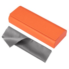 Vemiss Hard Shell Eyeglass Cases, Lightweight Portable Glasses Case for Women Men (D1-orange)