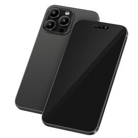 Perusha Fake Phone Model [Without Logo] Dummy Display Non-Working Replica Phone Toy for 15 Plus/Pro/Pro Max (for 15 Pro Max Black Screen)