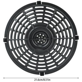 TOPINCN Fryer Replacement Grill Pan, Non Stick Fryer Replacement Crisper Plate for Steak Pizza Barbecue French Fries Air Fryer Accessories, 21.6cm/8.5Inch