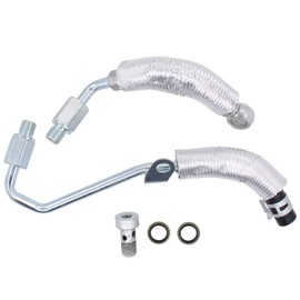 NewYall Pack of 2 Turbocharger Cooling Feed Line Pipe and Turbo Charger Coolant Return Hose Line for Chevy Cruze 2011-2015 Sonic 2012-2018 Trax 2015-2018 for Buick Encore 2013-2018