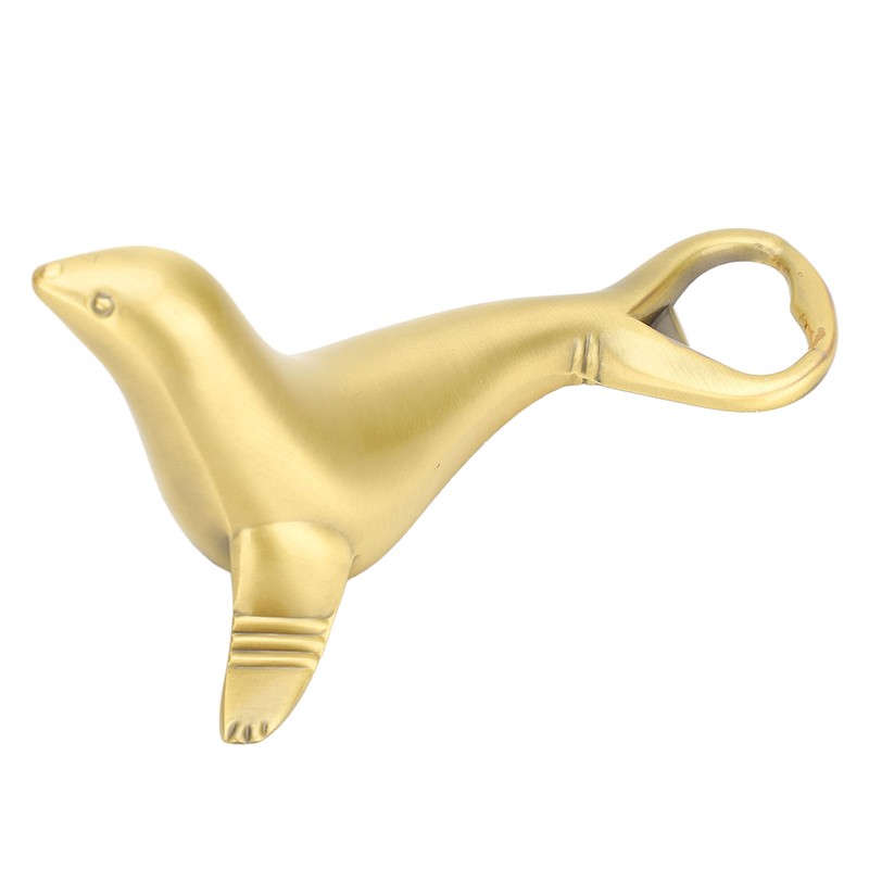 Bottle Opener Metal Sea Lion Shaped Non Slip Handle Bottle