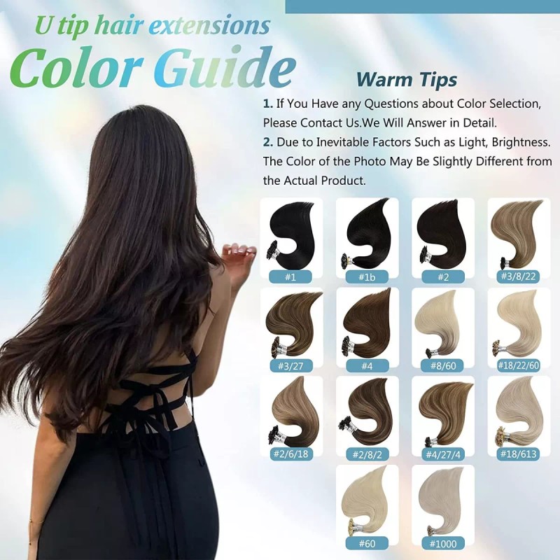 Full Shine Extensiones Cabello Humano .8gr 14in Color De Balayage