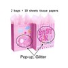 12.5" Medium Baby Gift Bags with Tissue Papers for Baby