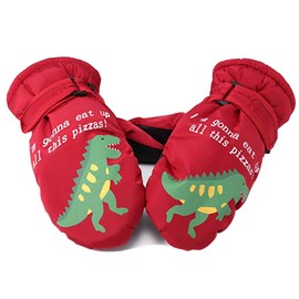 Ski Mittens Children's Ski Gloves Warm Snow Gloves Windproof Waterproof Winter Gloves Outdoor Sports Mittens Boys Girls Gloves for Skiing Snowboarding Cycling Running