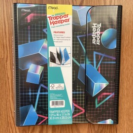 Mead NEW Trapper Keeper ~ Binder Retro Portfolio Folder 2020 Mead Pattern 80s Style