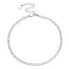 [§U∞7∞U7] U7 Curb Chain Anklet, Women's, Men's, Width 0.1 inch