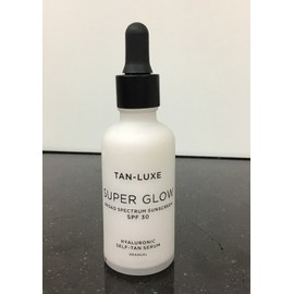 TAN LUXE Super glow broad spectrum sunscreen SPF 30 1.69 oz/ 50 ml.