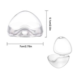 FZGLHQQ Dummy Case, 4 Pcs Transparent Pacifier Baby Dummy Case Pacifier Case Soother Pod Storage Box Pacifier Holder Box for Kids