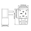 Leviton 50 Amp, 250 Volt, 3PY, Straight Blade, Plug, Industrial