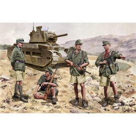 Dragon Models Gebirgsjägers Crete 1941 Building Kit, Set of 4, 1/35-Scale