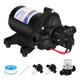 YOUNGTREE RV Fresh Water Pump 12V 3.5 GPM 45PSI On Demand 12Volt Small Water Transfer Spray Pump with Pressure Switch for Pool Draining RV Marine sprayer Garden