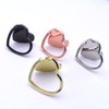 2 Packs Glossy Finish Love Heart Shaped Cell Phone Ring