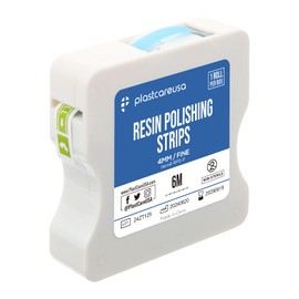 Fine Grit Dental Polishing Strips Kit - Teeth Sanding Tape for Tooth Flossing & Cleaning | Abrasive Sandpaper Strip Tool, 4mm x 6M, 1 Roll