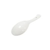 Xmomx 6 pcs White Soup Spoon Round-Bottom Asia Porcelain Ceramic