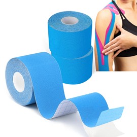 Grunda Kinesiotapes - 3 Kinesiology Tape Rolls (5 cm x 5 m) Kinesiotape - Professional Physio Tape and Sports Tape - Waterproof & Skin-Friendly Sports Tapes for Muscle Support, Knee Pain