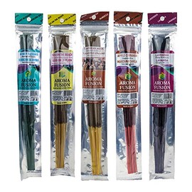 Aroma Fusion 11" Hand Dipped Premium Incense 3-Pack (15-Sticks Per Pack) - Choose Your Scent (Random/Surprise Me)