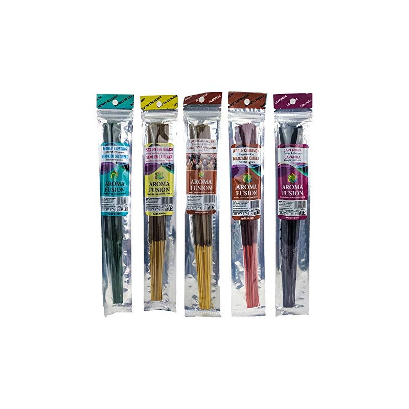 Aroma Fusion 11" Hand Dipped Premium Incense 3-Pack (15-Sticks Per