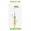 NEISRAI Crack Weeder Garden Crevice Weeding Tool Wood Handle Driveway