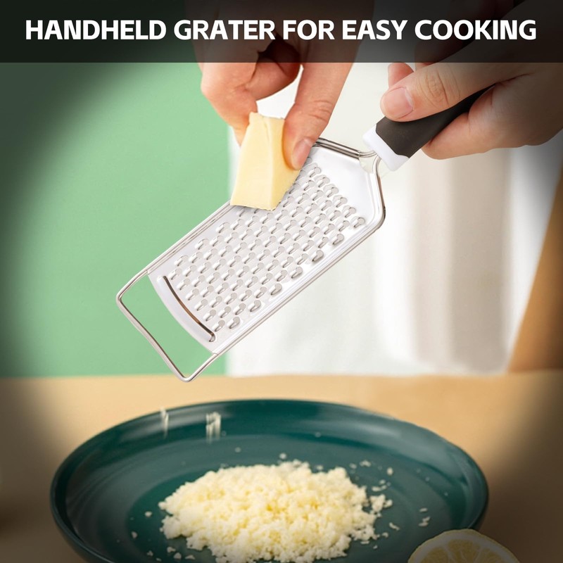 2 Pack, Cheese Box Grater & Handheld Cheese Grater Set,
