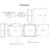 VEVOR NEMA Steel Enclosure, 16 x 16 x 6'' NEMA