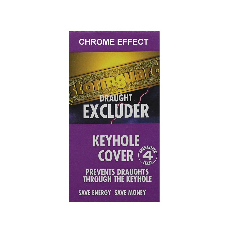 Stormguard Keyhole Cover Escutcheon Covered Plate Draught Excluder Lock Cover