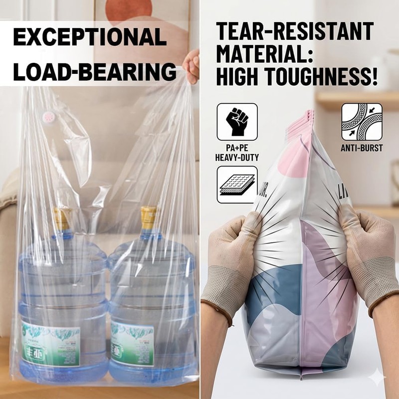 ZFFAFUR No-Pump Vacuum Storage Bags 2-Pack Large – Press &