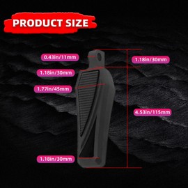 FATECIM Motorcycle Phantom Foot Pegs Pedals Rests Motorbike Highway Footpegs w/Adjustable Male Mount Adapters & Anti-Slip Rubber Universal for Harley Davidson Dyna Suzuki Yamaha Triumph (Black)