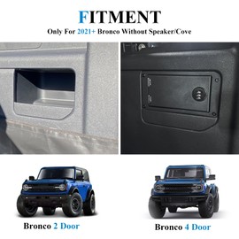 JHD-TOGO Rear Trunk Storage Lock Box with Digit Combo, Trunk Locking Safe Box Gun Armrest Safe Lockbox Storage Box Compatible with 2021+ Ford Bronco 2/4Door