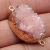 Zotoone - Colgantes de ágata druzy natural (5 unidades)