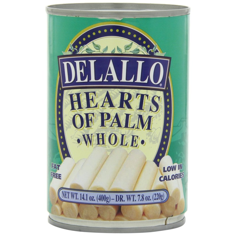 DeLallo Whole Hearts of Palm, All Natural, Harvested in South