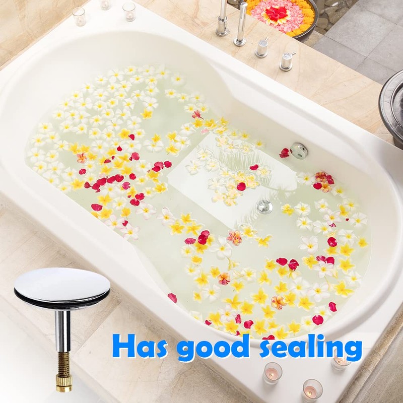 yivom Bath Chock Plug, Bath Plug 43 mm, Brass Drain