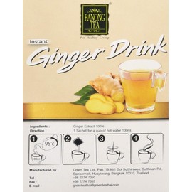 Ranong Tea Sugar Free 100% Ginger Drink 10 Sachets 50 g