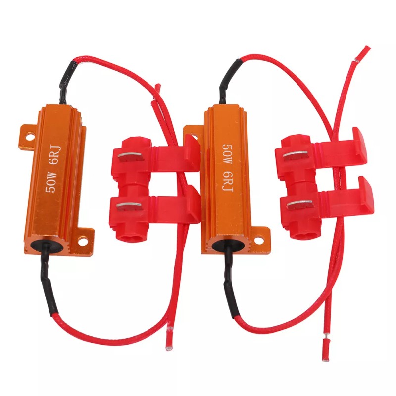 2pcs Load Resistor 50W 6RJ 6ohm LED Decoder Fix Hyper