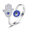 Palpitate Hamsa Evil Eye Rings Hamsa Hand of Fatima Ring